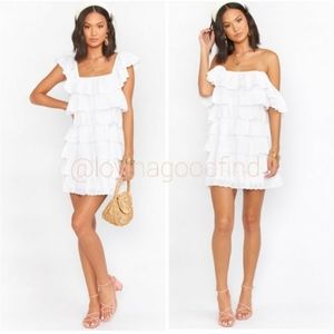 Show Me Your Mumu Lucy White Mini Dress NWT sz S